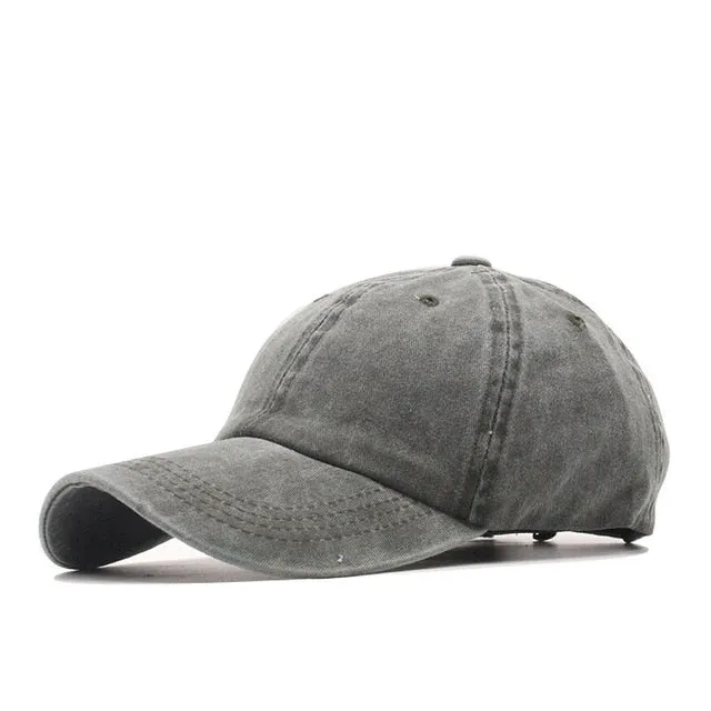 Adjustable Solid Color Dad Hat