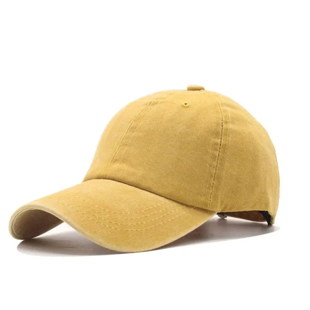 Adjustable Solid Color Dad Hat