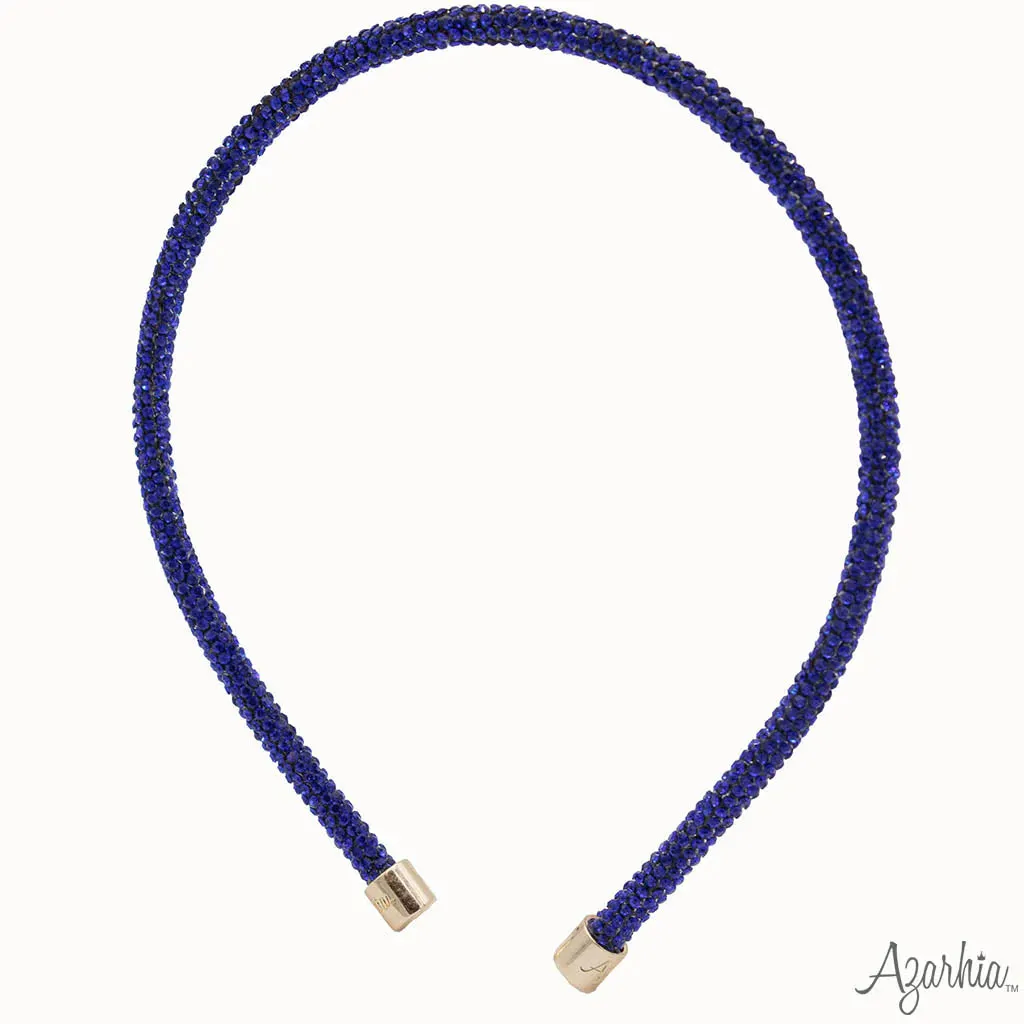 Azarhia Royal Thin Rhinestone Headband