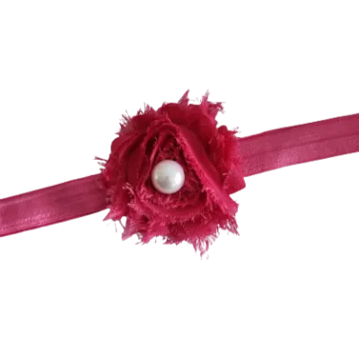 Baby and Toddler Soft Headband - Shabby Flower (22 Colours)