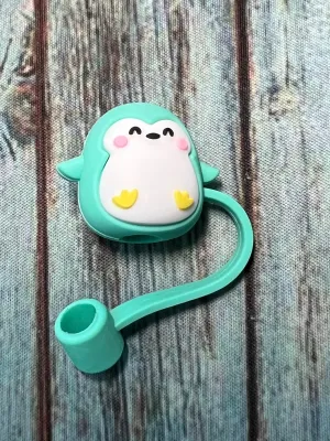 Carton Penguin Straw Topper