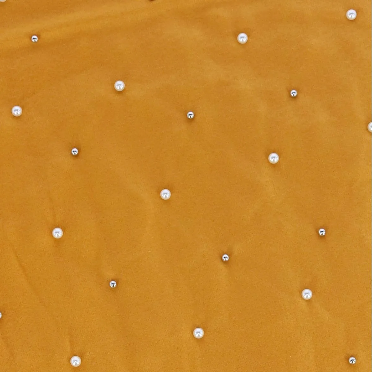 CTM® Women's Pearl Embellished Solid Fringe Oblong Scarf
