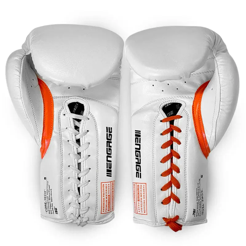 Engage W.I.P Series Boxing Gloves Lace Up - White