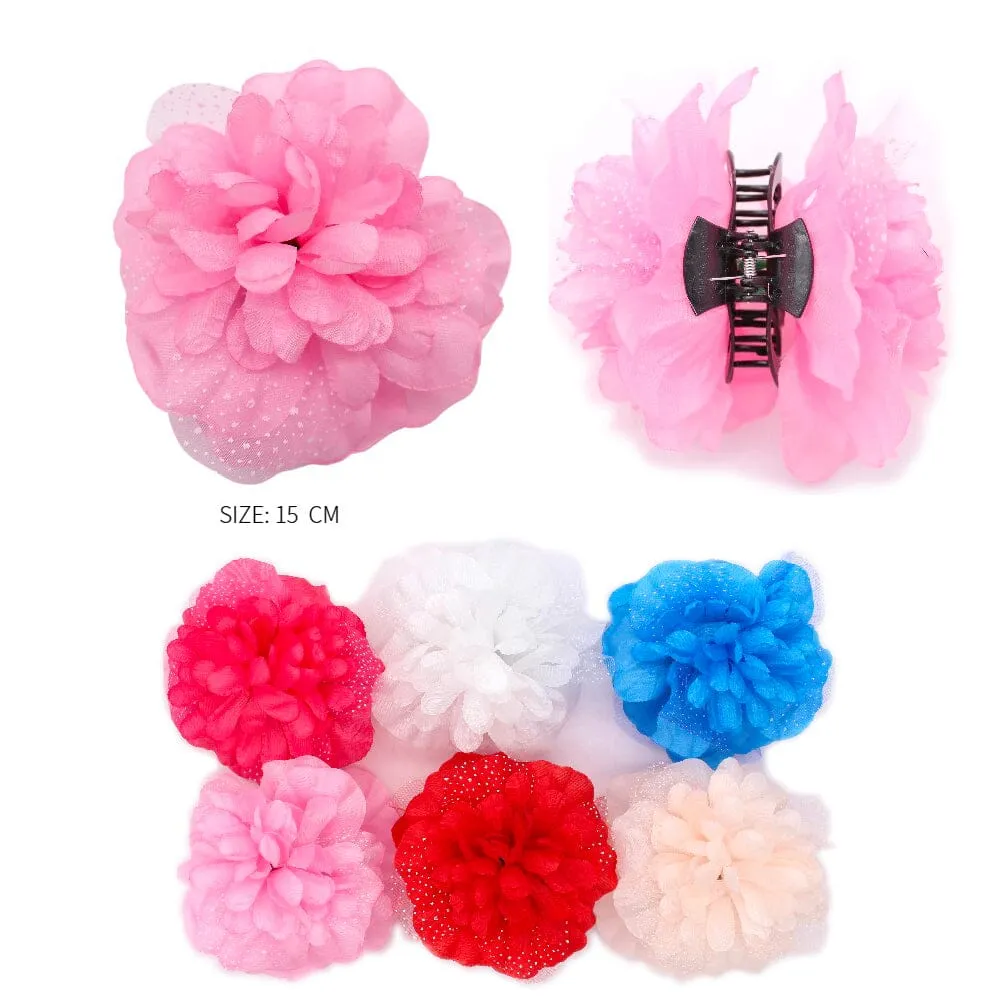 Fashion Flower Hair Jaw Clips 2295 (12 units)