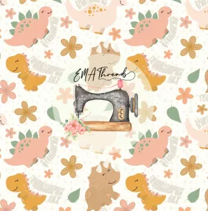 Floral dinos hard Knot Headband