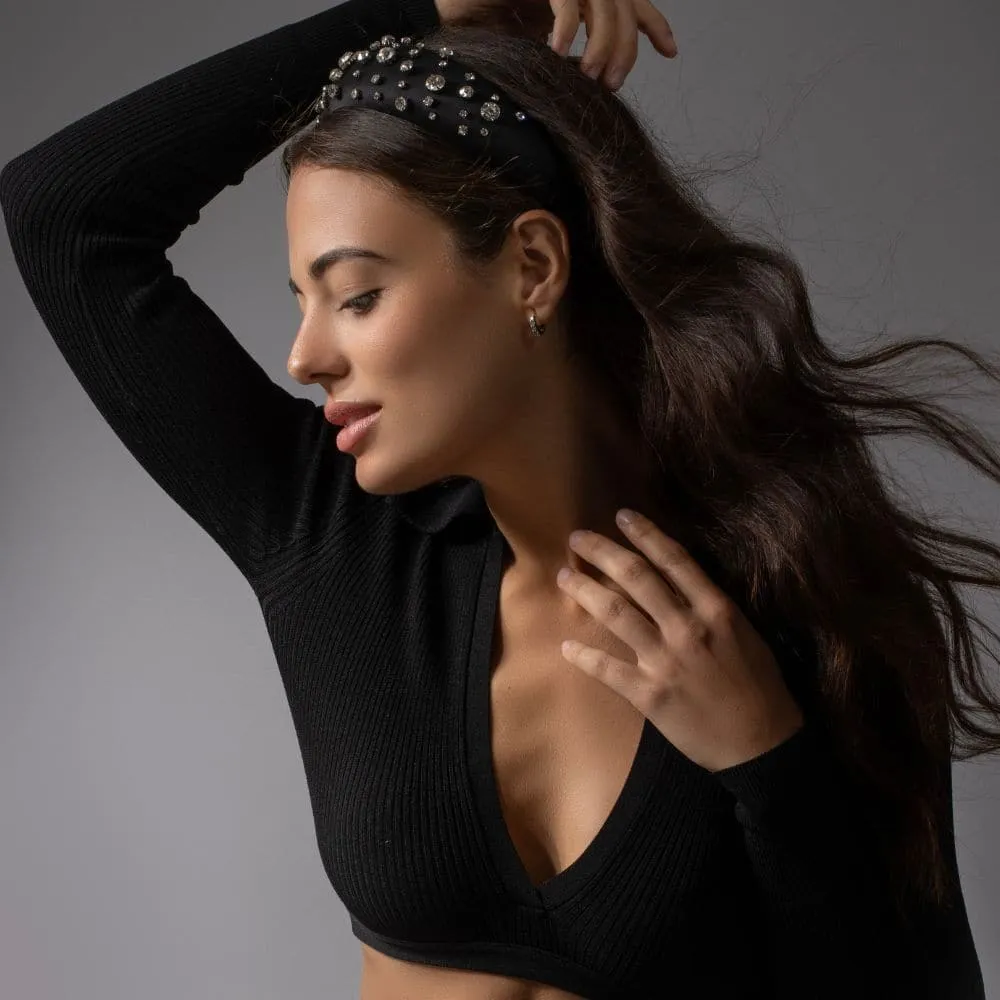 Handmade Crystal Padded Headband