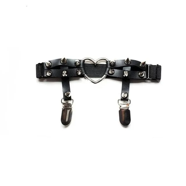 Harness Leg Chain Garter Belts