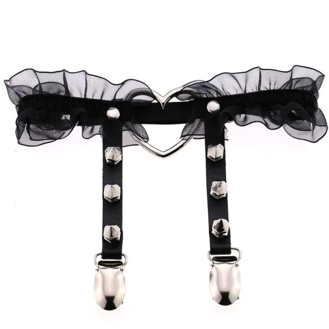 Harness Leg Chain Garter Belts
