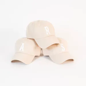 Letter Dad Hat (Sand   White Letter)