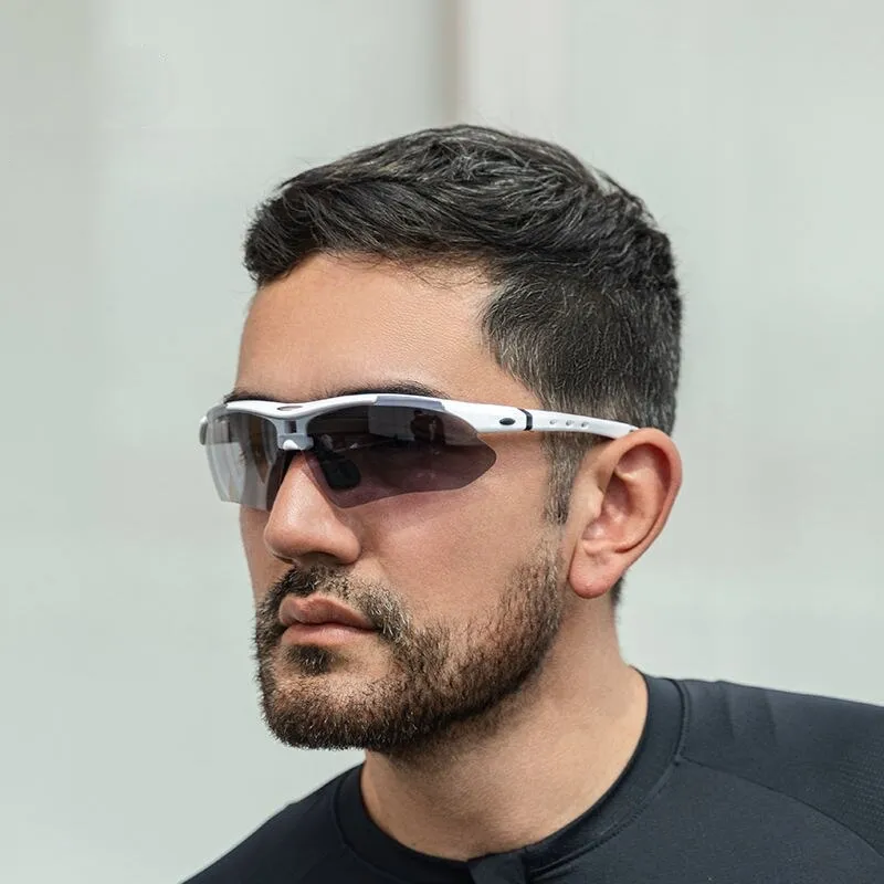 Polarized Sports Cycling Sunglasses with Interchangeable Lenses for Men and Women