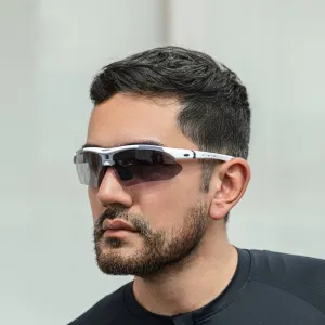 Polarized Sports Cycling Sunglasses with Interchangeable Lenses for Men and Women