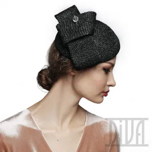 Pretty Straw Fascinator with Pin  Derby Church Wedding Hats