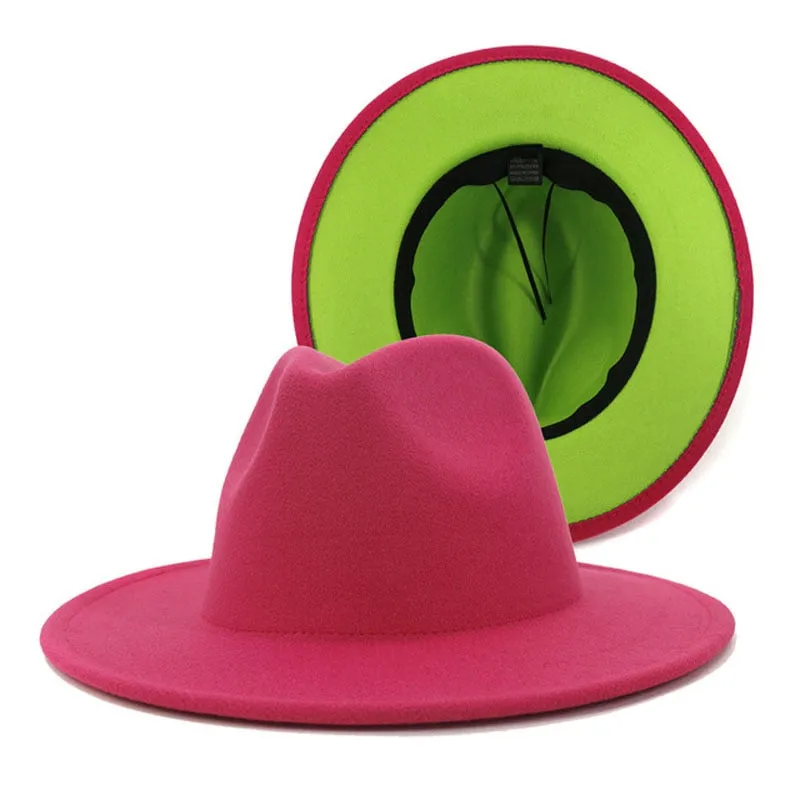 Red Bottom Fedora Hat