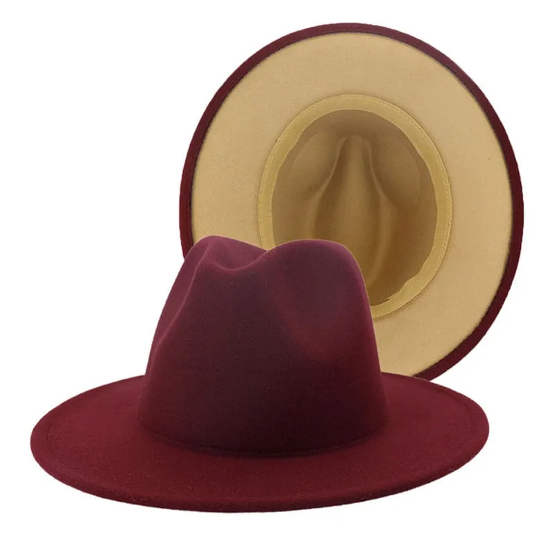 Red Bottom Fedora Hat