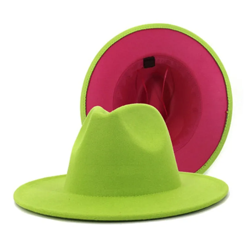 Red Bottom Fedora Hat