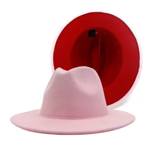 Red Bottom Fedora Hat
