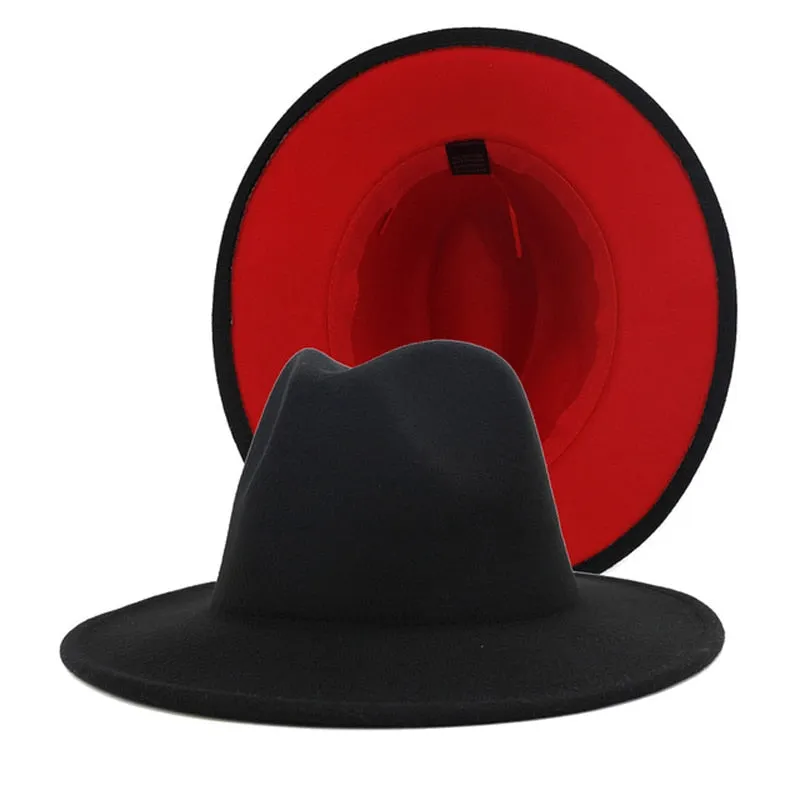 Red Bottom Fedora Hat