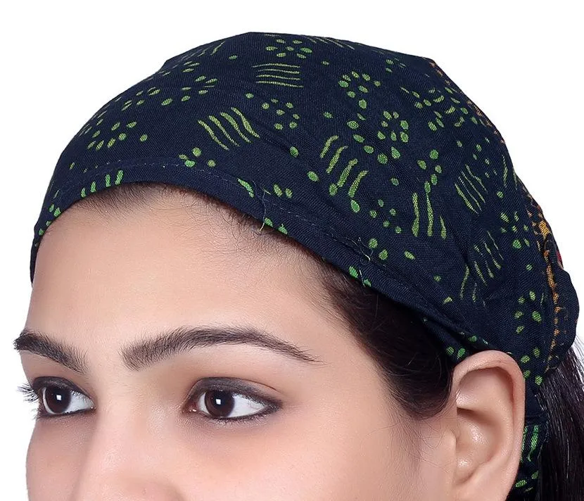 SARJANA Lot 10 Pieces Women Rayon Printed Headband Wide Hairband Men Wrap Yoga Bandana