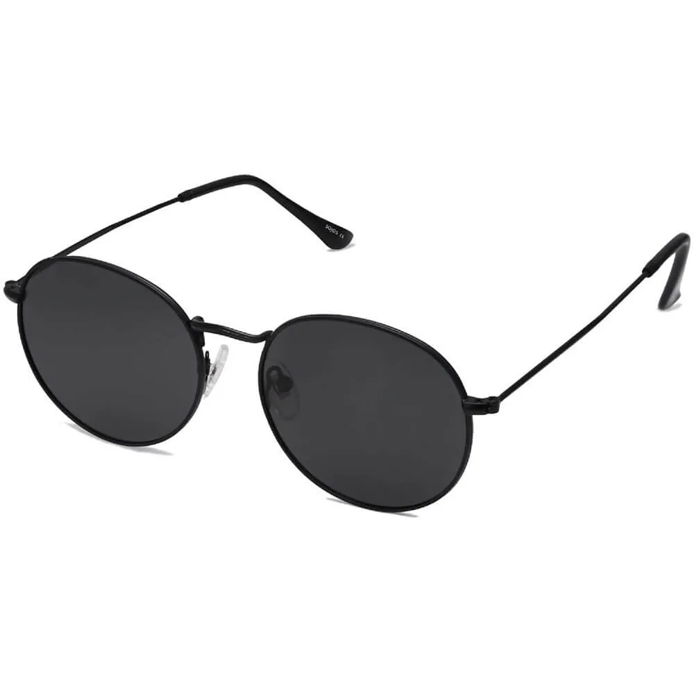 Small Round Polarized Sunglasses Classic Vintage Retro Shades for Women Men