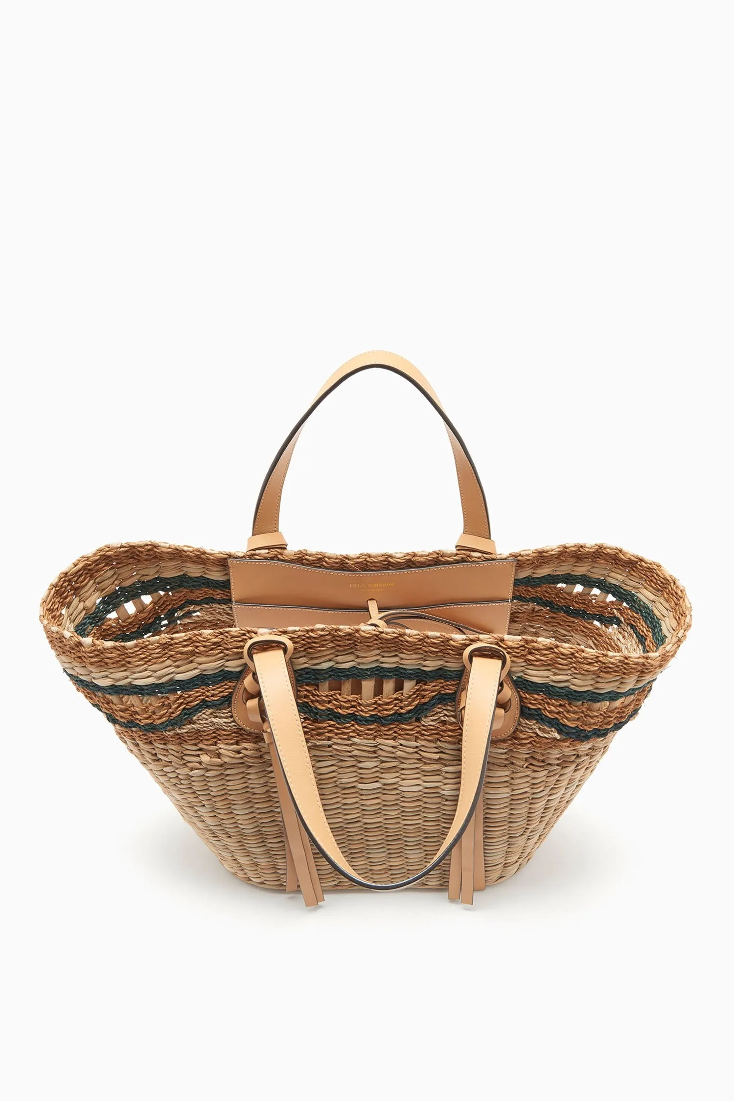 Ulla Johnson - Seaview Day Basket in Sand Stripe
